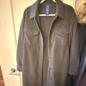 Kit + Ace Black / Grey Wool Jacket L